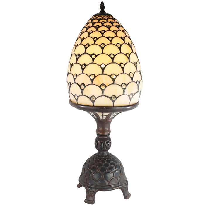 Jewelled Egg On Stand Lamp